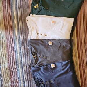 Carhartt Long Sleeve Original Fit, 4XL-Blue, Dark Gray, Light Gray & Green